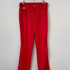 Escada 44EUR Cotton Red Jeans